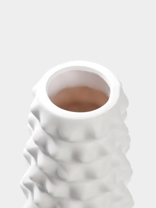 Ваза напольная керамика "Ларго" 57х13 см, белый