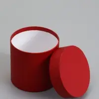 Набор шляпных коробок  4 в 1 "Вишневый", 18 &times; 18 ‒14 &times; 14 см