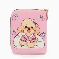 Кошелек дет 07-01-01 Июнь2542 собака, 8,52,510,5 см, 2 отд+отд/молн, д/карт, розовый