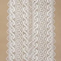 Кружево гипюровое, 105 мм, 6.8&plusmn;0.5 м, цвет белый