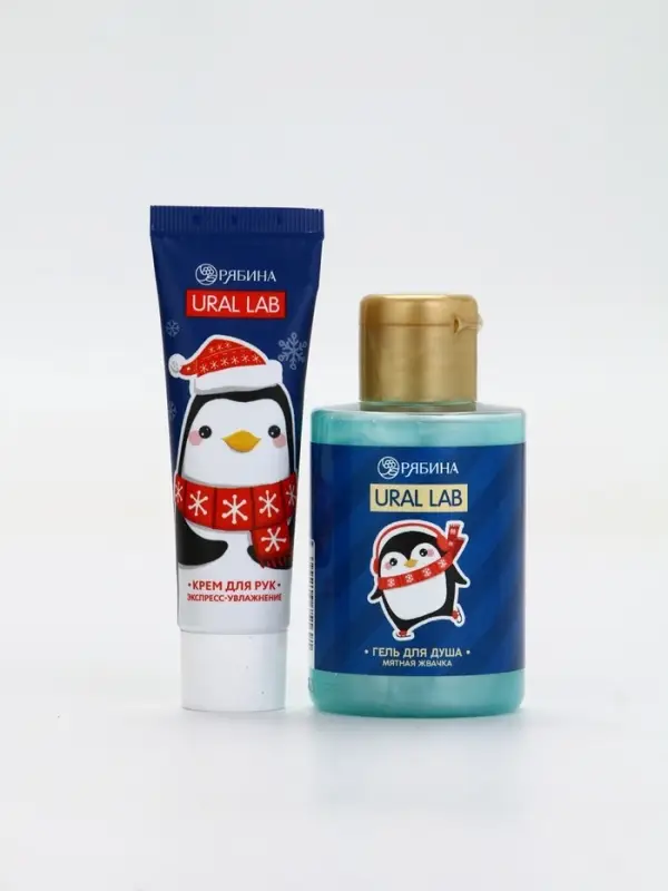 URAL LAB Набор "Уютной зимы", гель для душа 110 мл и крем для рук 30 мл