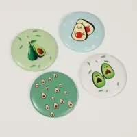 Зеркало карманное &laquo;Авокадо&raquo;, d=7.5 см, рисунок МИКС