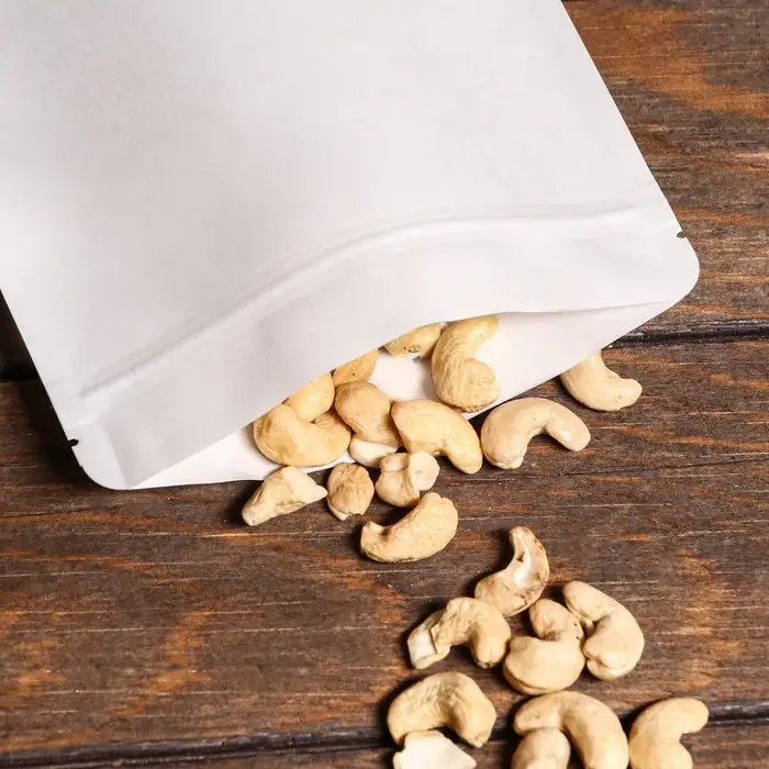 Пакет Zip-lock Крафт, белый, с прямоугольным окном 16&times;26 см