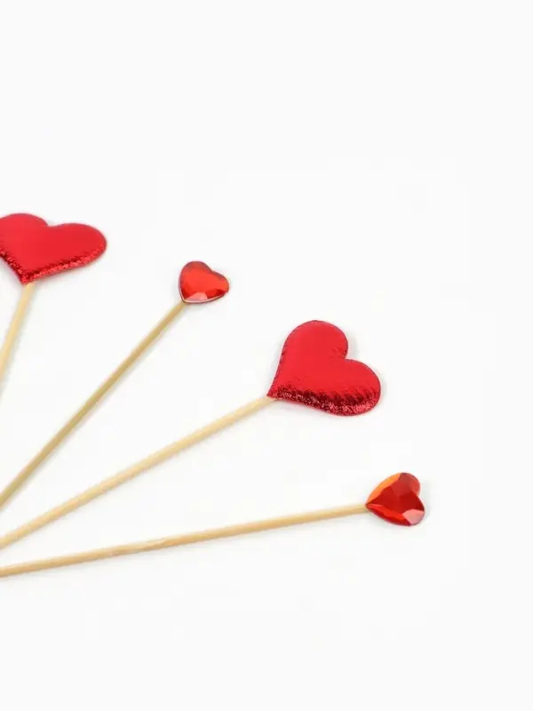 Шпажки "Сердечки" (набор 6 шт)