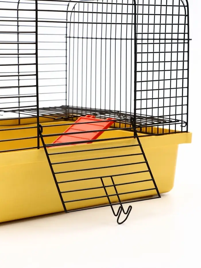 Клетка для грызунов "Мини" одноярусная, 29 x 25 х 24 см, желтый Клетка для грызунов "Мини" одноярусная, 29 x 25 х 24 см, желтый