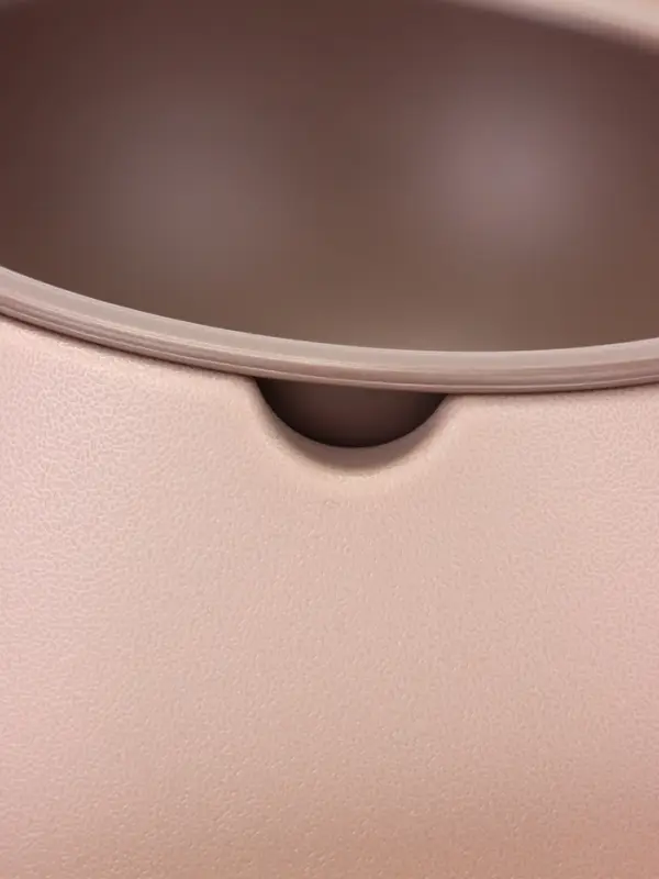 Миска для животных &laquo;Дубль Мини&raquo;, 200 мл, покрытие софт-тач, пластик, цвет капучино