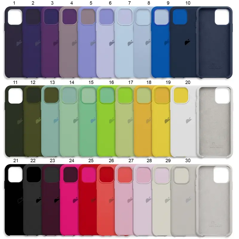 Чехол для iPhone 12/12 Pro Silicone Сase APL WS (с лого)