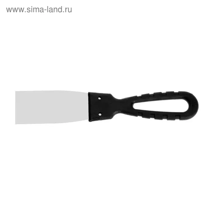 Шпатель фасадный ЛОМ, 40 мм, нержавеющая сталь, пластиковая рукоятка Шпатель фасадный ЛОМ, 40 мм, нержавеющая сталь, пластиковая рукоятка