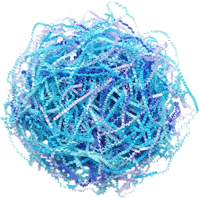 Наполнитель бумажный цветной микс-1  100 гр (синий) БН133