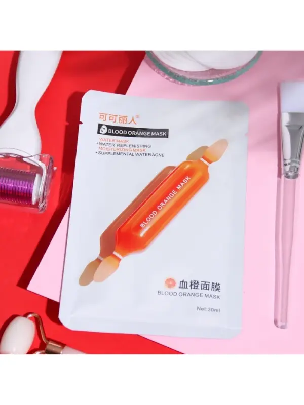 Маска тканевая увлажняющая для лица Маска тканевая увлажняющая для лица "Красный апельсин"