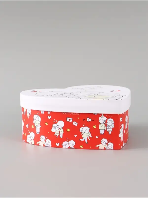 Коробка твёрдая подарочная &laquo;Любовь, любовь&raquo;, 18.5&times;17&times;7.5 см