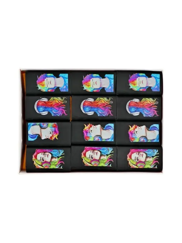 Ластик, термопластичная резина, 46×25×9 мм, черный с дизайном, МИКС Ластик, термопластичная резина, 46×25×9 мм, черный с дизайном, МИКС