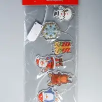 Светодиодная наклейка на окна &laquo;Новогодние друзья&raquo;, 0.5 м, 6 LED, от батареек CR2032&times;2, свечение тёплое белое