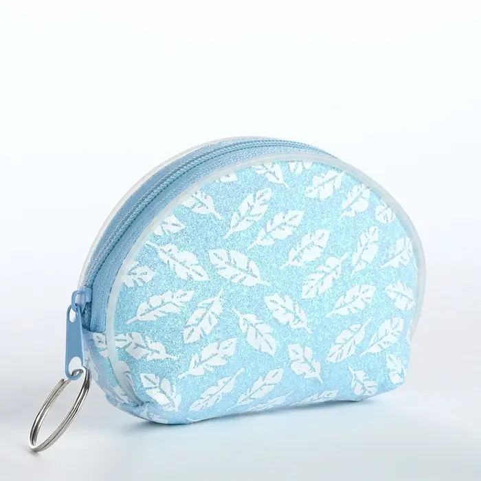 Кошелёк &laquo;Пёрышки&raquo;, монетница, на молнии, Выбражулька, МИКС