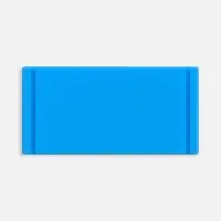 Лейбл из ПВХ Dzeta, XS, голубой