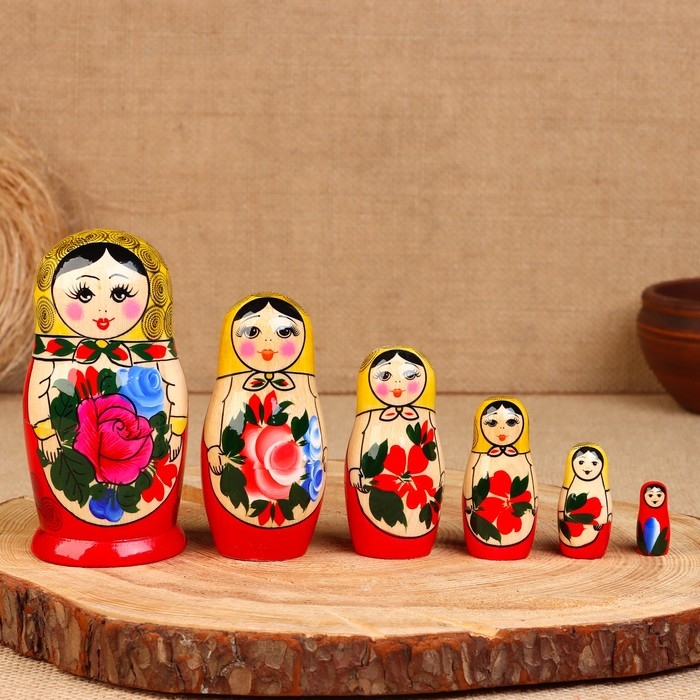 Матрёшка  Матрёшка "Семёновская", 6 кукольная, высшая категория