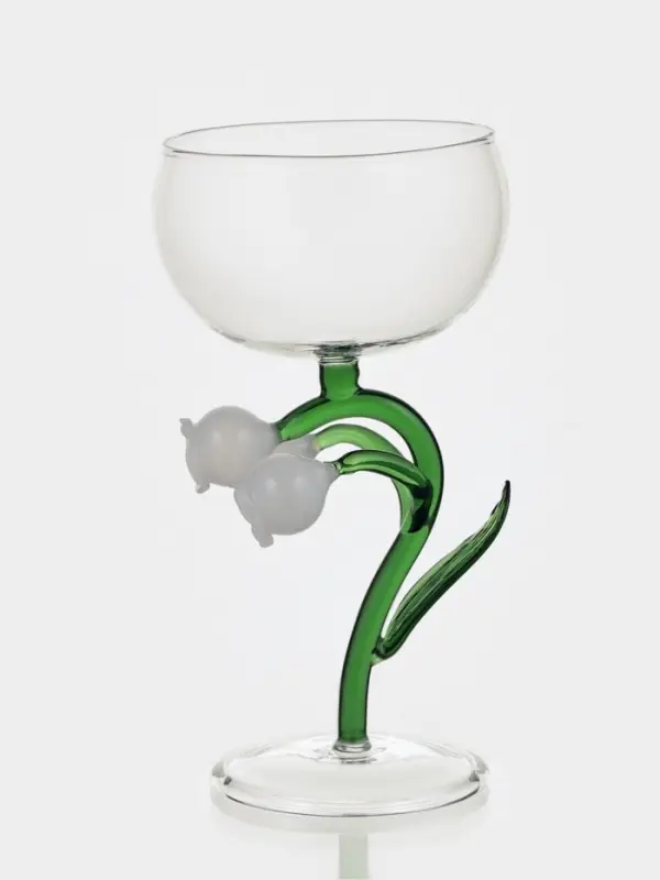 Бокал для вина &laquo;Ландыш&raquo;, 200 мл, 9.2&times;9.5&times;17 см, стекло, прозрачный