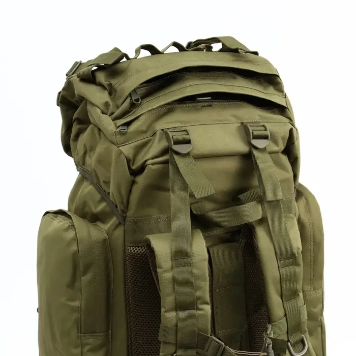 Рюкзак тактический туристический Adventure, 70 л, с карманами, однотонный, оливковый