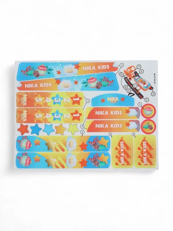 Снегокат «Тимка спорт 4-1», со спинкой, оранжевый, ТС4-1/Л2 Nika