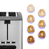 Тостер для хлеба с поддоном КТ-6202 - 850 Вт