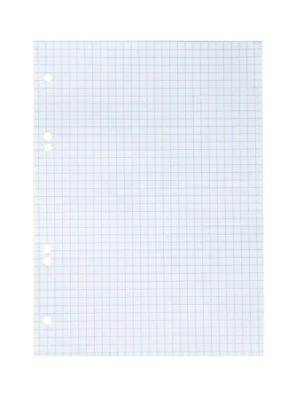 Сменный блок для тетрадей на кольцах А5, 80 листов в клетку, Calligrata, белый 100%