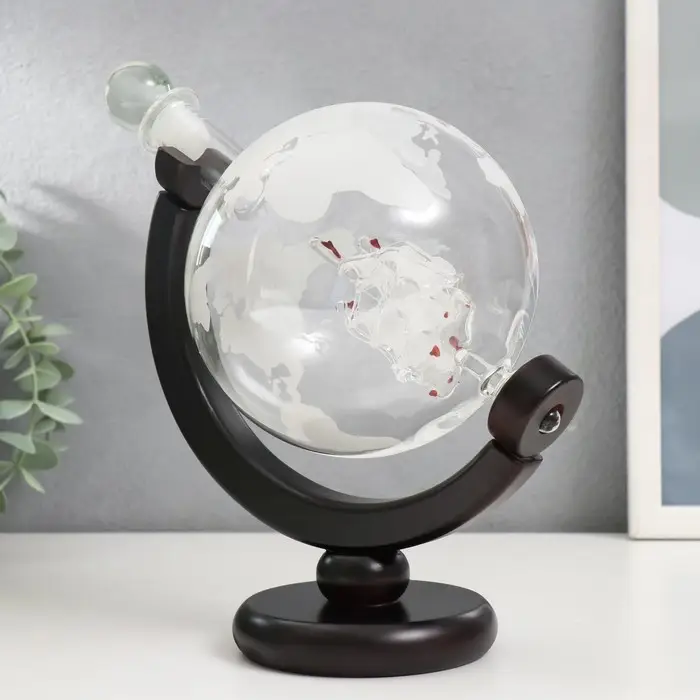 Сувенирный винный набор "Корабль в шаре" графин 800мл бокалы 250мл 7х8,5х8,3см 27х16,5х36 см