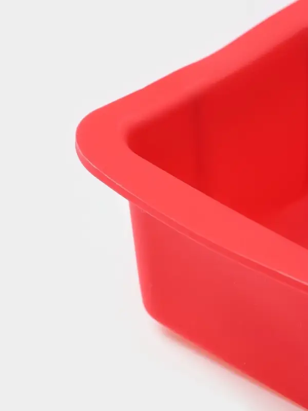 Форма для выпечки Доляна &laquo;Хлеб&raquo;, силикон, 16.7&times;8.5&times;4.8 см, внутр.размер 14.7&times;6.5 см, красная