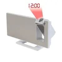 Часы-будильник электронные настольные с проекцией на потолок, 18.4&times;7.5 см, зеленая индикация