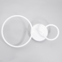 Люстра с ПДУ 1914/2 LED 68Вт диммер белый 45х40х12 см BayerLux