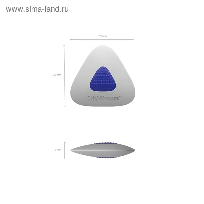 Ластик с центровкой ErichKrause Smart Mini, треугольный, средней жёсткости, гипоаллергенный Ластик с центровкой ErichKrause Smart Mini, треугольный, средней жёсткости, гипоаллергенный