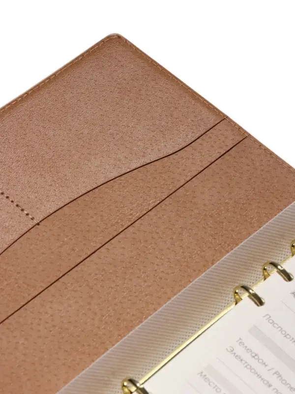 Органайзер на кольцах, A5, с клапаном, 80л, линия, к/зам, Бежевый Органайзер на кольцах, A5, с клапаном, 80л, линия, к/зам, Бежевый