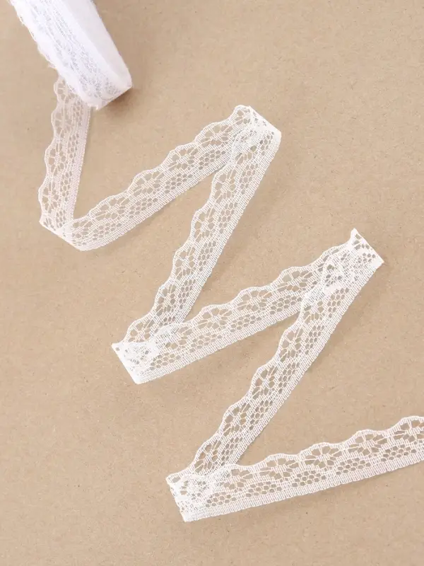 Кружево капроновое, 15 мм, 10&plusmn;1 м, белое №1