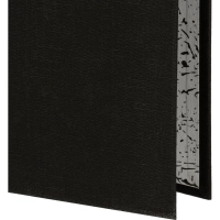 Папка-регистратор 75мм Attache А4 черная РР/бумага без мет. уголка