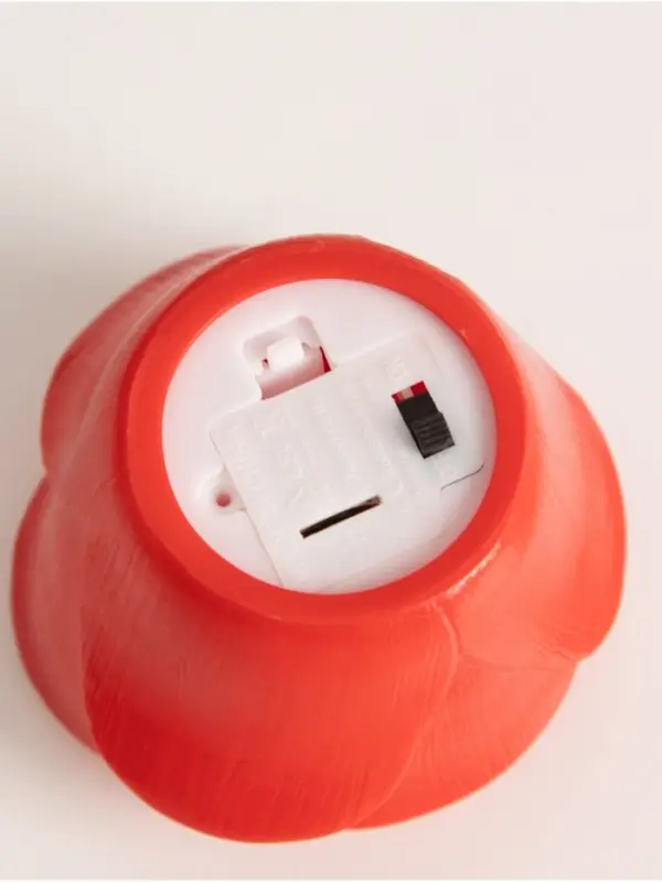 Фигурка световая RISALUX &laquo;Роза&raquo;, LED-ночник, 2 Вт, LR44, красный, 6.6&times;6.6&times;4 см