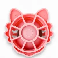 Игрушка для кошек из кошачьей мяты «Киса» на основании, 4.5×6×6 см, розовая