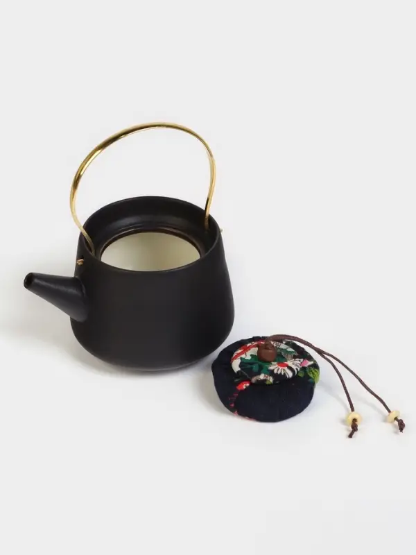 Набор для чайной церемонии &laquo;Мотомия&raquo;, 9 предметов, на 4 персоны, чашка 40 мл, чайник 200 мл, керамика, чёрный