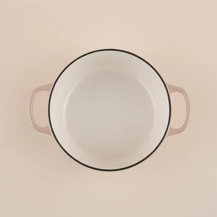 Кастрюля чугунная SL Home, 4.2 л, d=24.5 см, h=11 см, с крышкой, эмалированное покрытие, индукция, бежевая