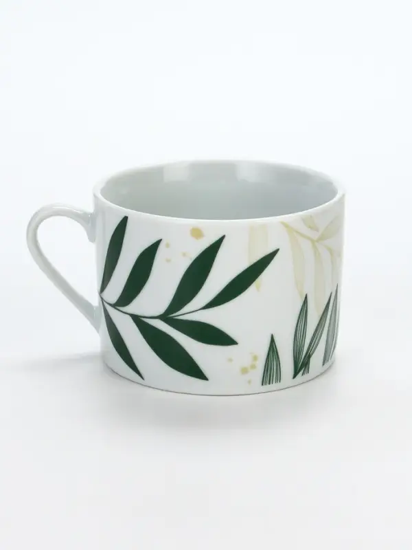 Чайная пара керамическая &laquo;Листья&raquo;, 200 мл