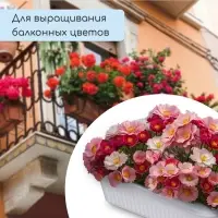 Ящик для цветов, 28.5&times;15.5&times;8.5 см, 2.5 л, пластик, белый, Greengo