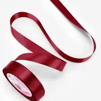 Лента атласная, 20 мм, 23&plusmn;1 м, бордовая №37