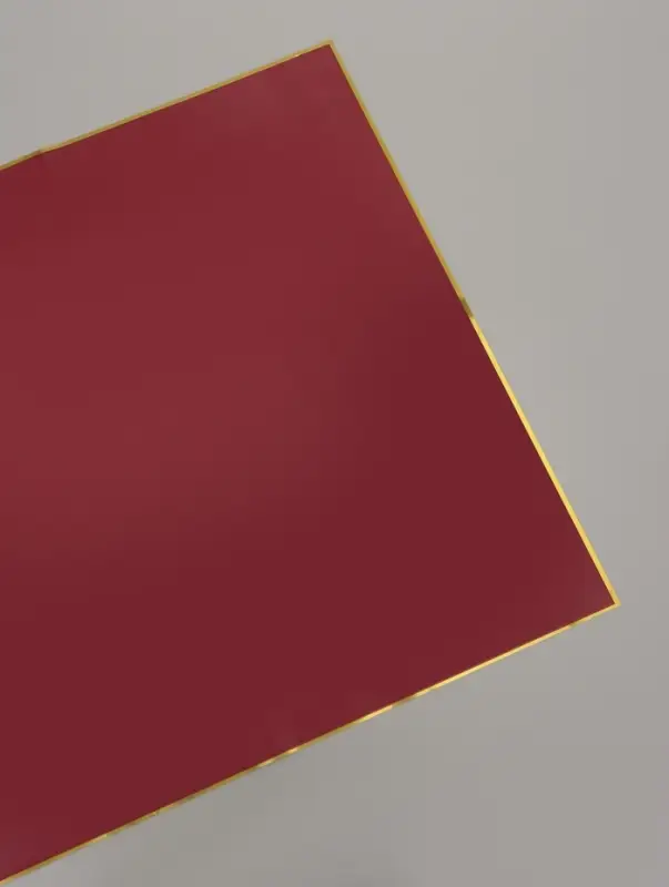 Пленка для цветов и букетов &laquo;Кайма с тиснением&raquo;, винная, 57&times;57 см