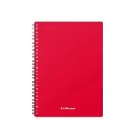 Тетрадь на спирали ErichKrause. Classic А5, 60 листов, в клетку, пластиковая обложка, блок офсет, МИКС