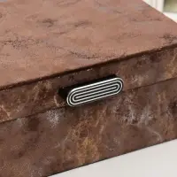 Шкатулка для украшений &laquo;Гранит&raquo;, дерево, искусственная кожа, 24&times;16&times;10.3 см
