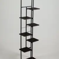 Подставка для цветов Greengo, 8 полок, 36&times;23&times;136 см, напольная, каркас металл, полки МДФ, чёрная