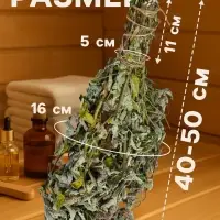 Веник для бани, мята, 45 (&plusmn; 5 см), &laquo;Добропаровъ&raquo;