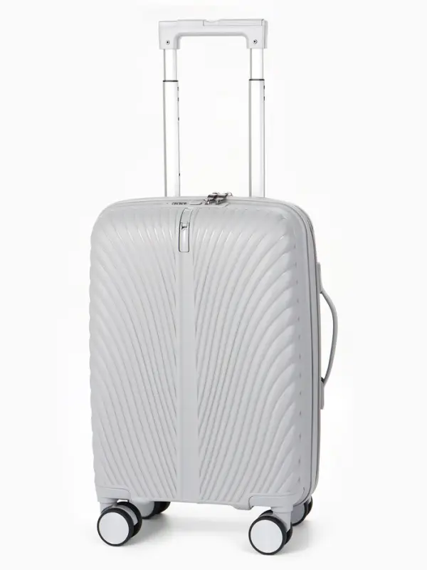 Чемодан на съёмных колёсах, 18", кодовый замок, 33&times;16&times;49 см, серый