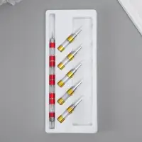 Инструмент для творчества набор 10 насадок пластик, металл, резина 2&times;12.5&times;29.5 см