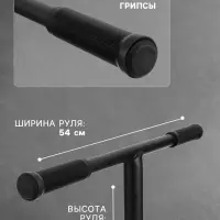 Самокат трюковой GRAFFITI Clever 26, колёса PU 100 мм, резьбовая компрессия, ABEC 9, чёрный