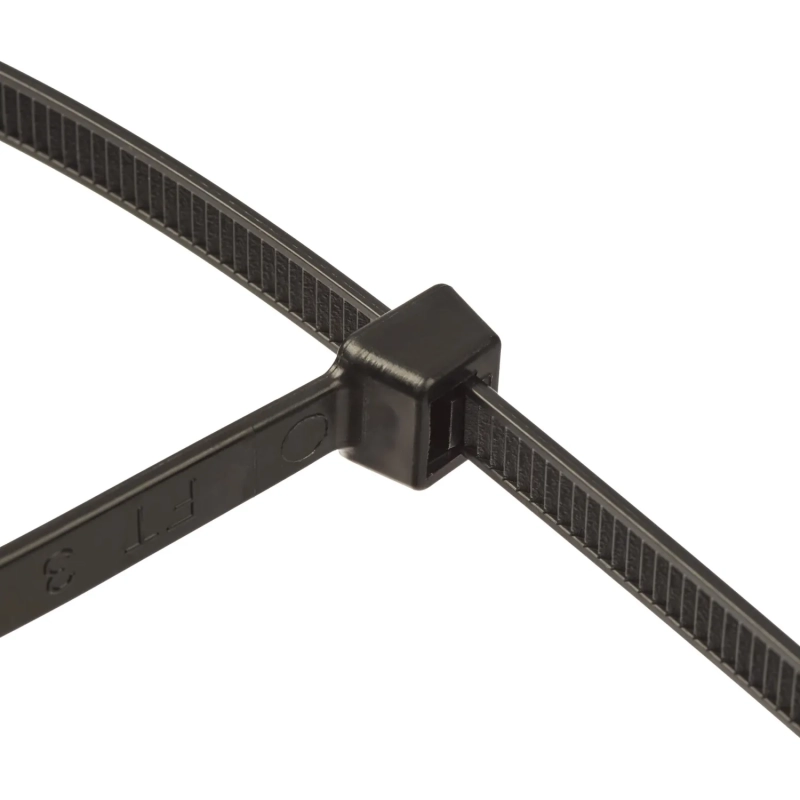 Хомут стяжка нейлоновая Topfort 8х500 (7,6х500 мм) чёрный 100 шт/уп