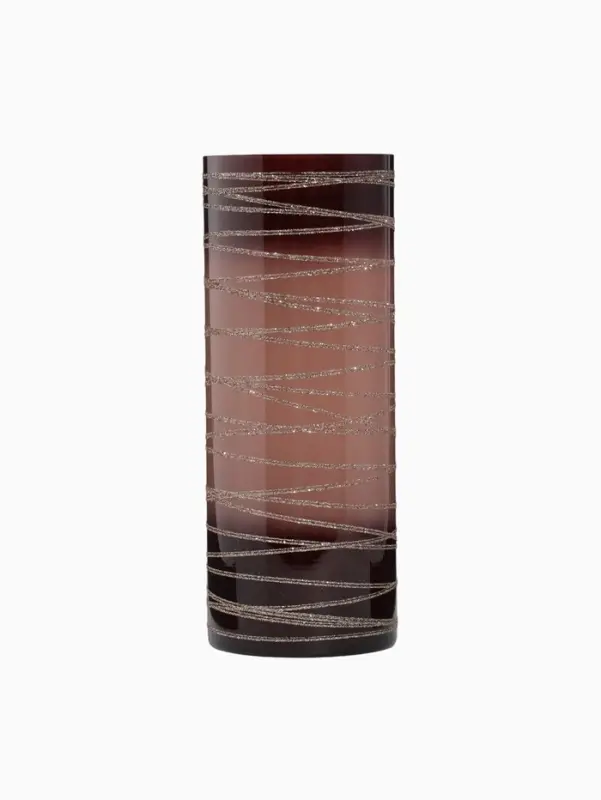 Ваза «Линии», h=30 см, d=12 см, стекло